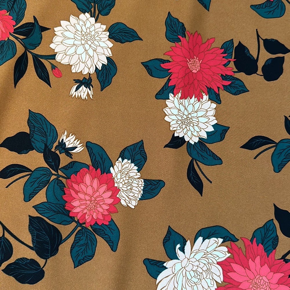 🎤🎉 Flowy Floral Ann Taylor Factory Skirt Sz 10 - Picture 4 of 8